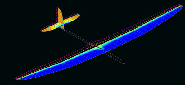 Pressure field and drag visualization for SuperStarlight